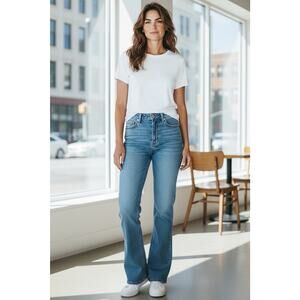 American Eagle Jeans Womens 12 Short AE Hipster Low Rise Boot Flare Stretch